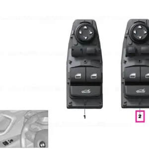 Window lifter switch, driver's side - BMW Calitate înaltă