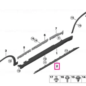 Vezi acum Sill strip, primed, right MSX - BMW