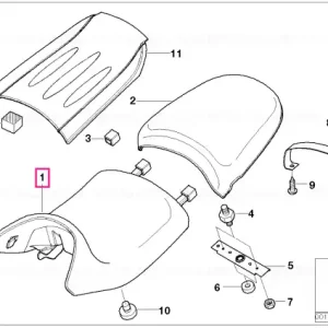 Livrare expres Seat bench, high SCHWARZ - BMW Motorrad