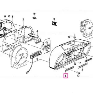 Control symbol light left - BMW Comandă acum