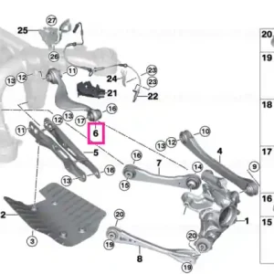 Wishbone with rubber mount, right - BMW Cumpără acum