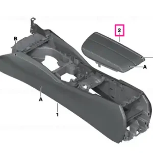 Armrest,centre console, leather INDIVIDUAL - BMW Lichidare de stoc