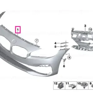 Reducere specială Capac bara fata aprimer PMA - BMW