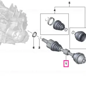 Arbore primar stanga D=24.7MM D=24,7MM - BMW Disponibil imediat