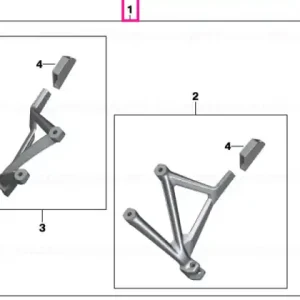 Ofertă limitată Set case holder Vario case black - BMW Motorrad