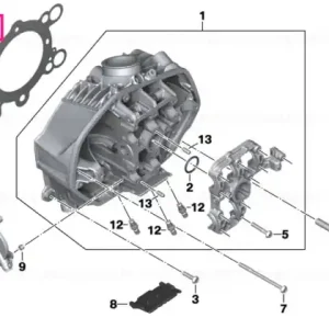 Livrare gratuită Garnitură chiulasă 3 straturi dreapta - BMW Motorrad