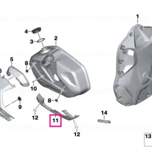 Slider pad, left - BMW Motorrad Nu rata