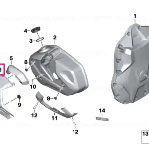 Popular Capac bobină freزat dreapta HP - BMW Motorrad