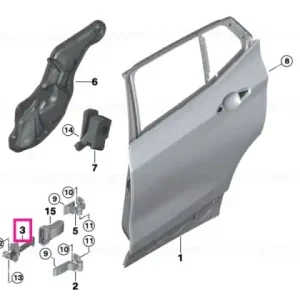 Discount Door brake, rear right - BMW
