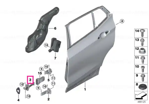 Discount Door brake, rear right - BMW