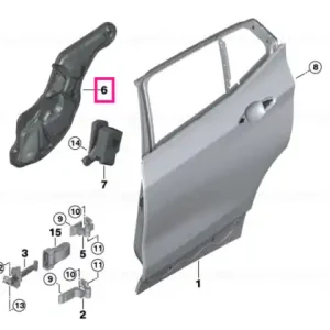 Sound insulating door rear right - BMW Livrare expres