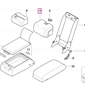 Storing partition rear N6SW,N8SW SCHW. - BMW Mai ieftin