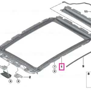 Cumpărături sigure Frame panoramic roof - BMW