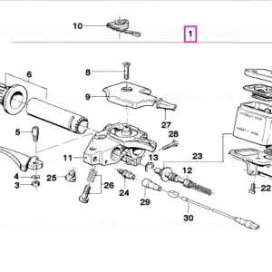 Handle unit, right D=14MM - BMW Motorrad Cumpără online
