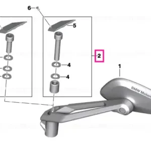 Set piese montate oglindă - BMW Motorrad Discount