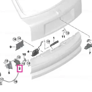 Trunk lid lock, bottom right - BMW Ofertă specială