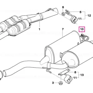 Reducere Kit reparație clapetă eșapament D=60 D=60MM - BMW