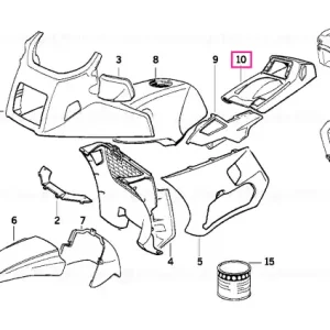 Ieftin Prime coated upper tail part - BMW Motorrad