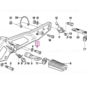 Plate left black rib unpainted - BMW Motorrad Transport gratuit