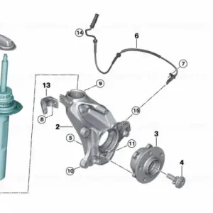 Amortizor suspensie, punte fata, stanga, cu VDC - BMW X2 F39 Reduceri
