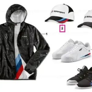 BMW M Motorsport fan cap, unisex BLK/WHT, M-L Livrare gratuită