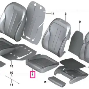 Comfort seat upholstery, right CIS - BMW Reducere specială