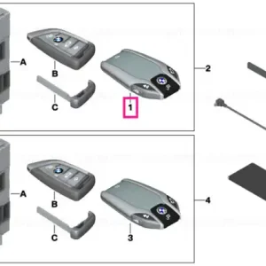 BMW display key ECE+ROW Noutate