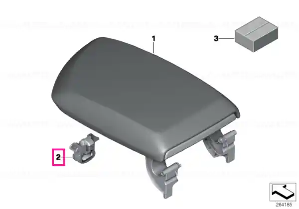 Centre arm rest lock - BMW Ofertă