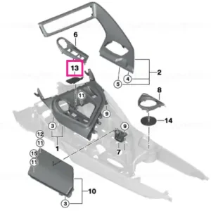 Cumpărături sigure Mat insert, center console, front - BMW