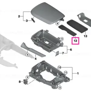 Reducere specială Insert mat, storage comp.,centre armrest - BMW
