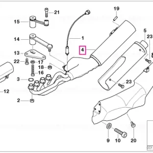 Exhaust system with catalytic converter EU-3 - BMW Motorrad Mai ieftin