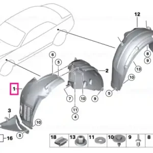 Capac aripa roată față stânga - BMW Nu rata