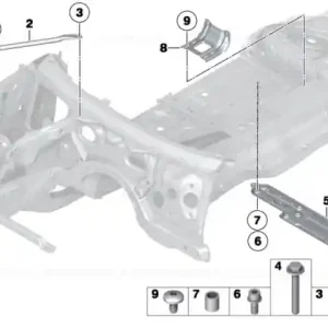 Strut tower brace, front right - BMW Disponibil imediat