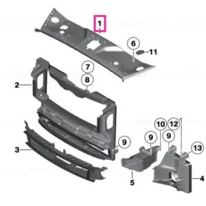 Capac compartiment motor față - BMW Reducere