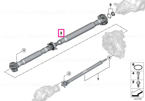 Reducere de preț Drive shaft automatic transmission - BMW
