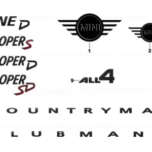 Lettering COOPER D - BMW - Mini Preț redus