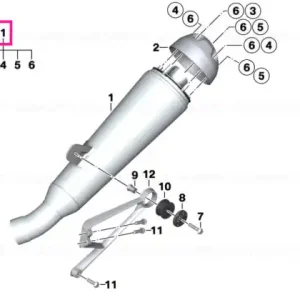 Preferatul clienților Rear silencer - BMW Motorrad