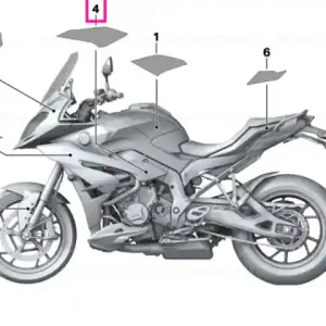 Transport gratuit Decor fairing side panel, rear right - BMW Motorrad