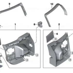 Capac service lămpi dreapta exterior - BMW - Mini Plată sigură