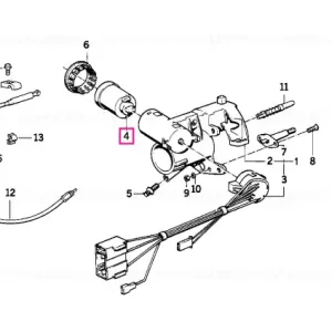 Retur ușor Lock (with key code) AB 40.001 - BMW
