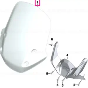 Windshield, high - BMW Motorrad Calitate înaltă