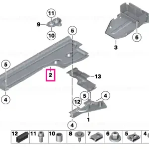 Underbody panelling, left - BMW Preferatul clienților