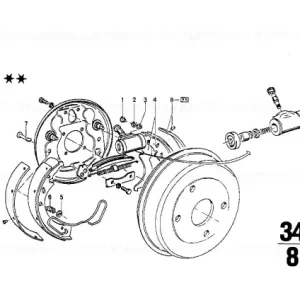 Sabată frână dreapta 250MM JURID 580 - BMW Ofertă