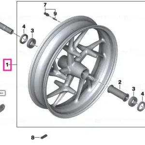 Silver front wheel 3.5X17 - BMW Motorrad Reduceri