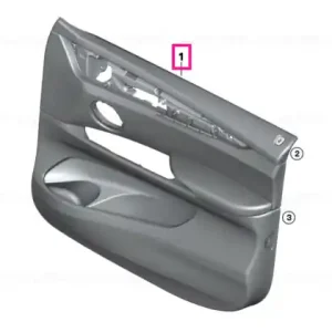 Reducere Door trim panel, leather, front left TERRA/GRAU - BMW