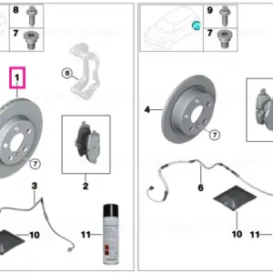 Retur gratuit Brake disc, ventilated 307X24 - BMW