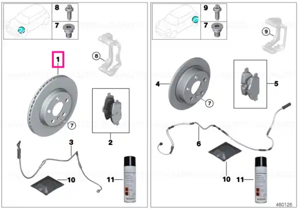 Retur gratuit Brake disc, ventilated 307X24 - BMW