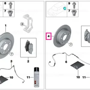 Brake disc, ventilated 300X20 - BMW Chilipir