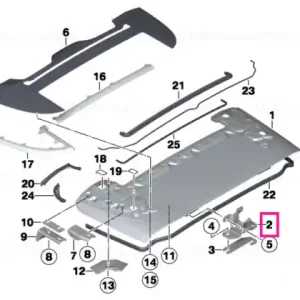 Right folding top flap hinge - BMW Cumpără acum