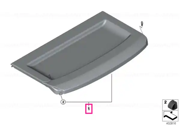 Reducere de preț Rear window shelf CANBERRABEIGE - BMW
